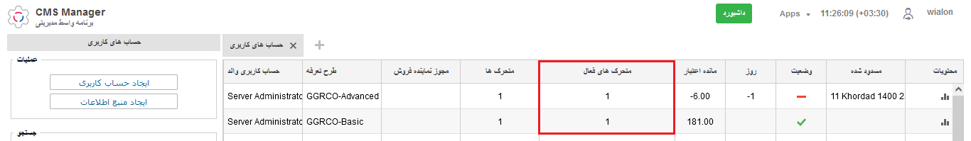 متحرک های فعال